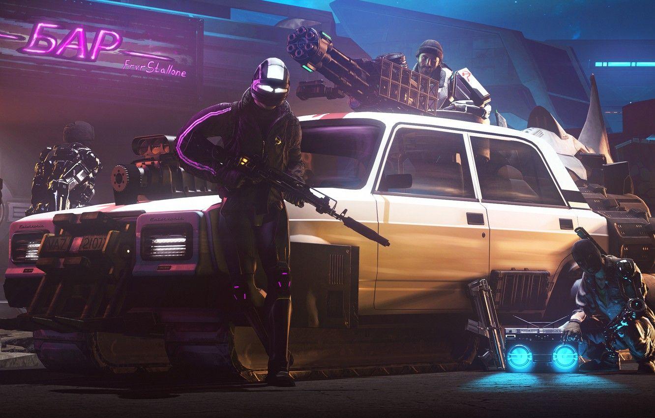 1332x850 Wallpaper bar, the bandits, car, gang, Scum image for desktop, section рендеринг