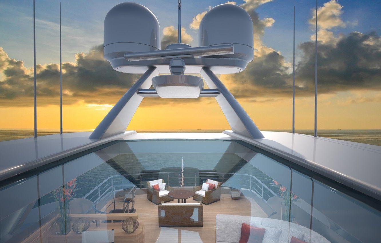 1332x850 Wallpaper design, style, interior, yacht, Suite, luxury yacht image for desktop, section интерьер