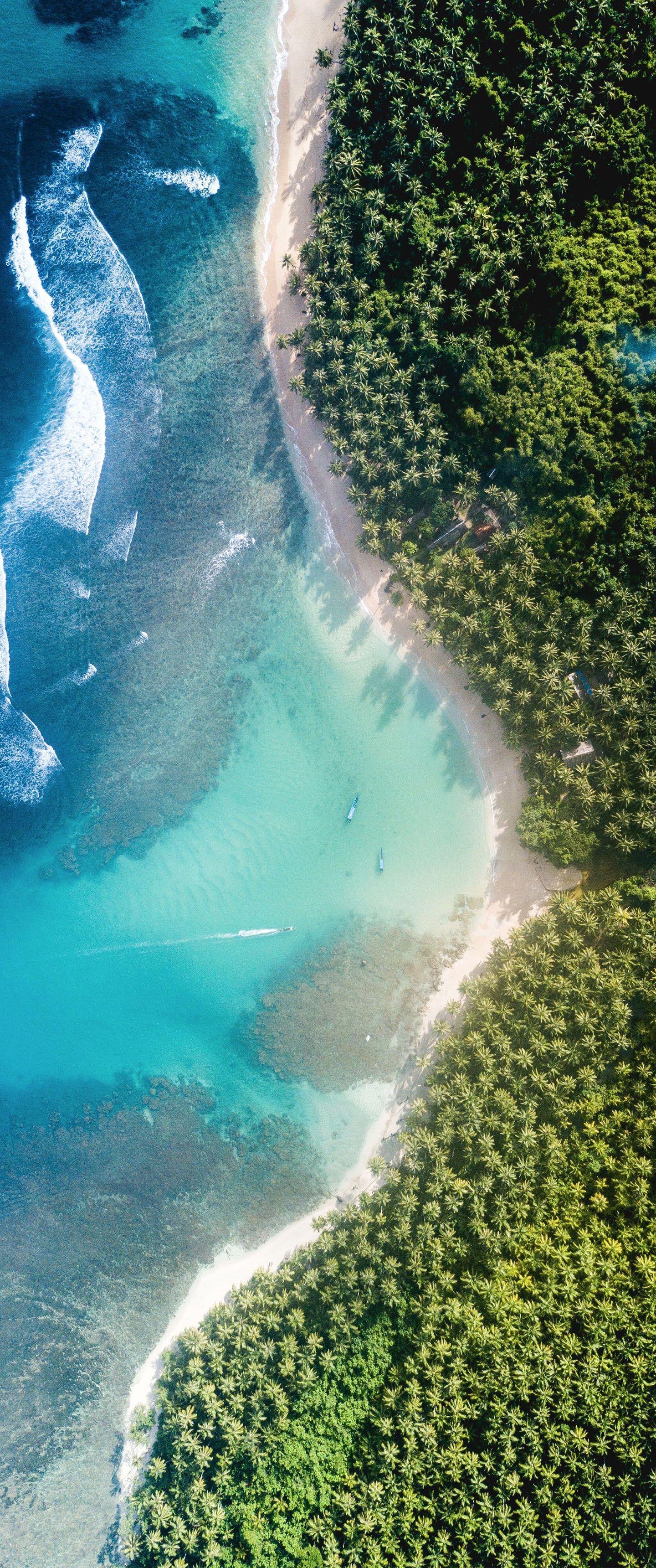 1440x3440 Aerial Paradise 21:9 Vertical Wallpaper. Ultrawide Monitor 21:9 Wallpaper