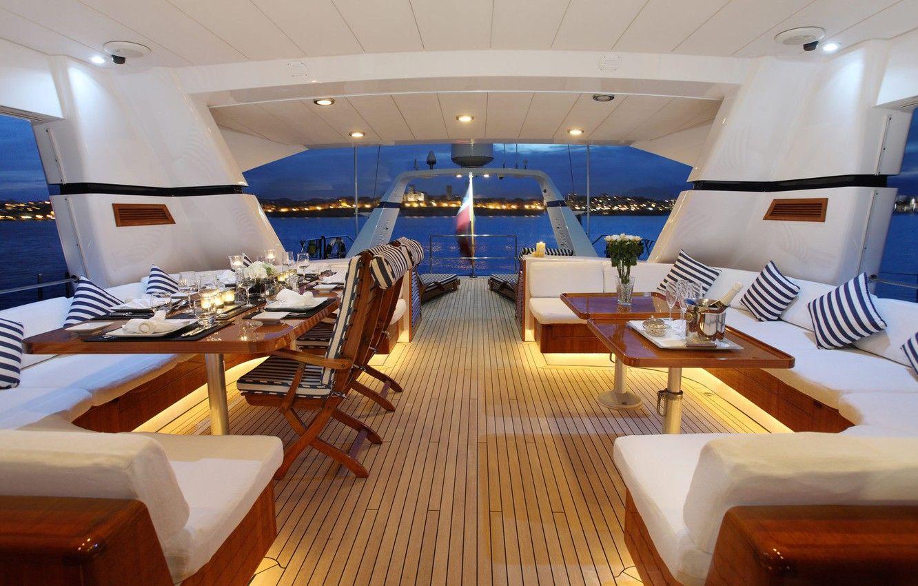 1332x850 Wallpaper luxury, yacht, deck, motor image for desktop, section интерьер
