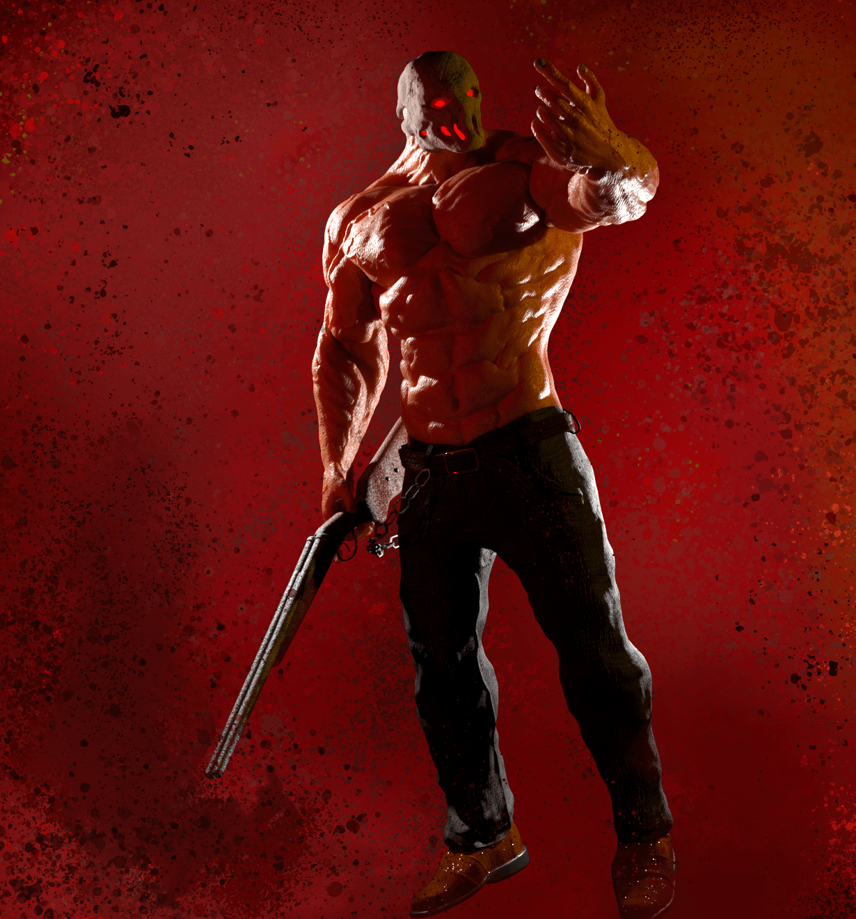 1230x1320 Check Out My Project: Rick Taylor Gallery 75928635 Rick Taylor Splatterhouse. Taylor, Rick, Game Art