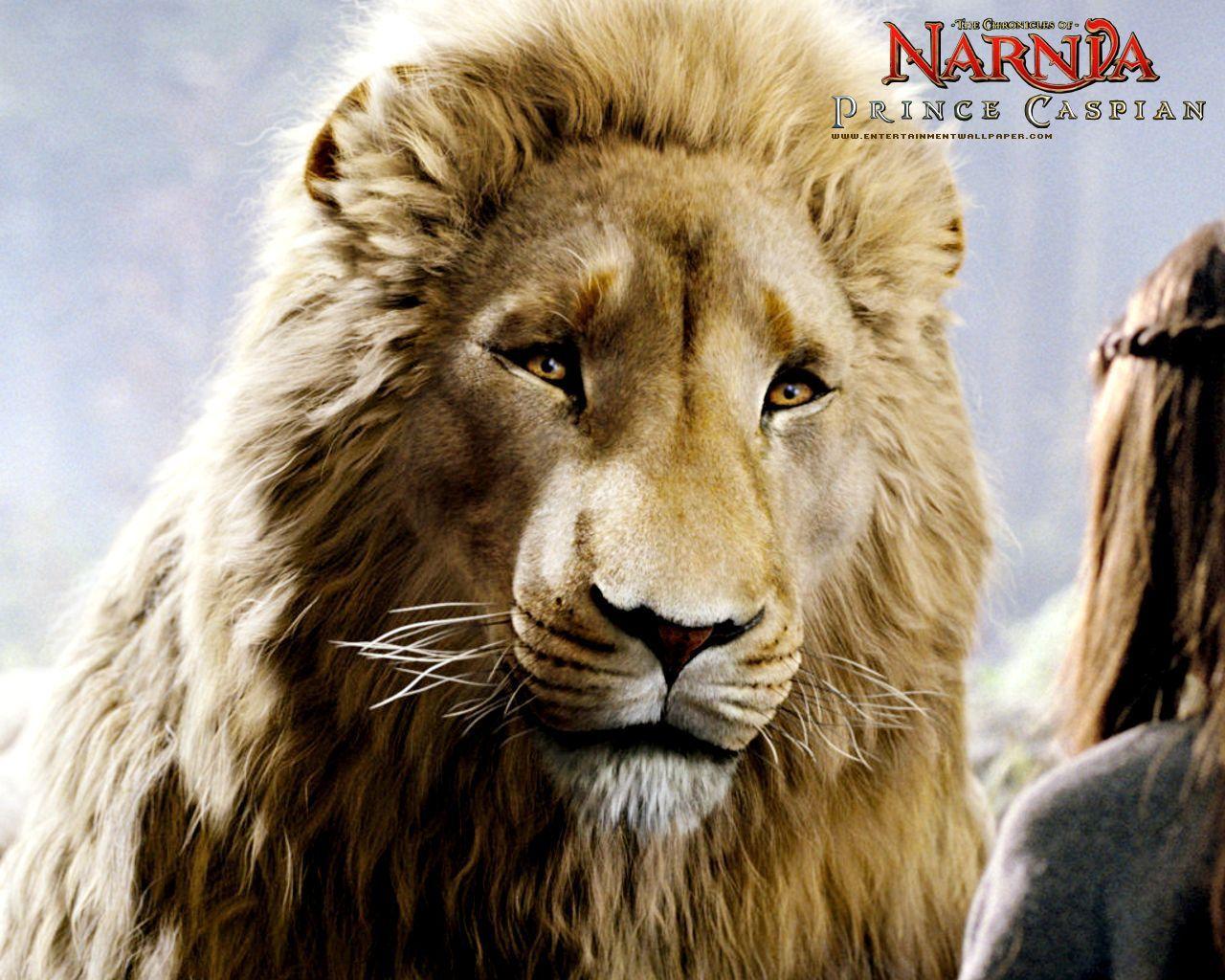 1280x1024 Aslan and Prince Caspian from Chronicles of Narnia Desktop Wallpaper