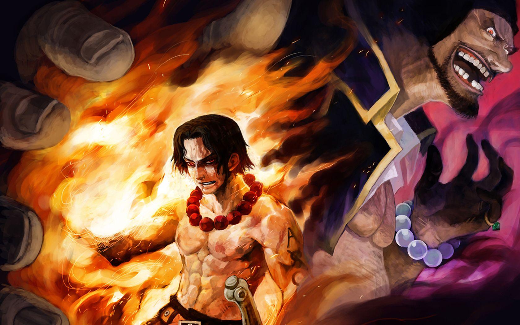 1680x1050 Free download Portgas D Ace vs Marshall D Teach Wallpaper and [1680x1050] for your Desktop, Mobile & Tablet. Explore One Piece Ace Wallpaper. One Piece Wallpaper, Cool One Piece