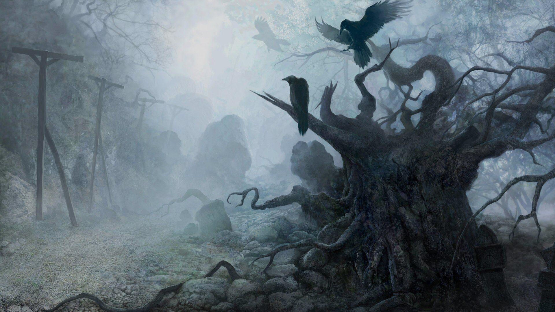 1920x1080 Download Creepy Trees Wallpaper 1920x1080