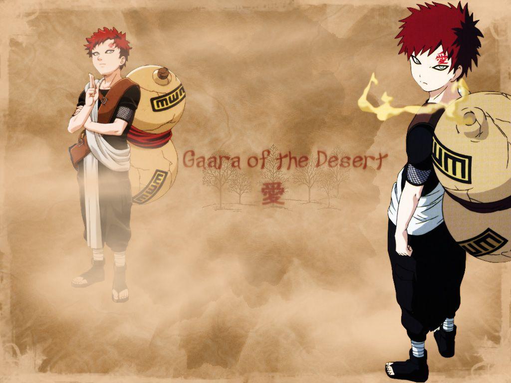 1024x768 Naruto Wallpaper: Gaara Bad Child