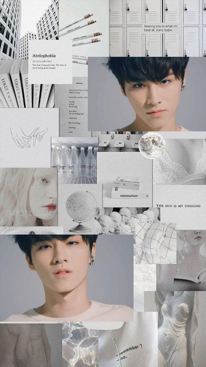 720x1280 nct #aesthetic #wallpaper #xiaojun. Seni, Kolase