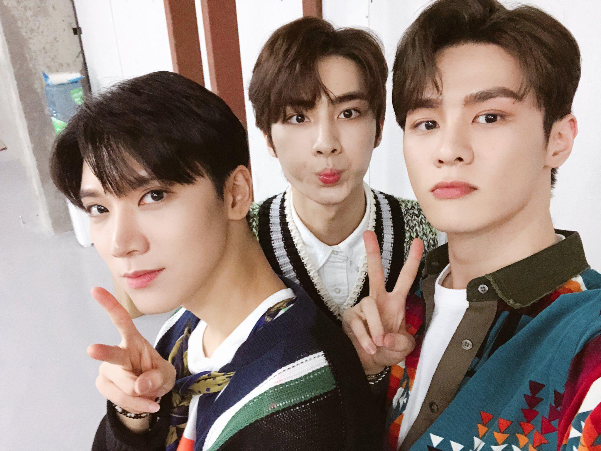 2048x1536 WayV Twitter update with WayV's Kun, Ten, Xiaojun & YangYang
