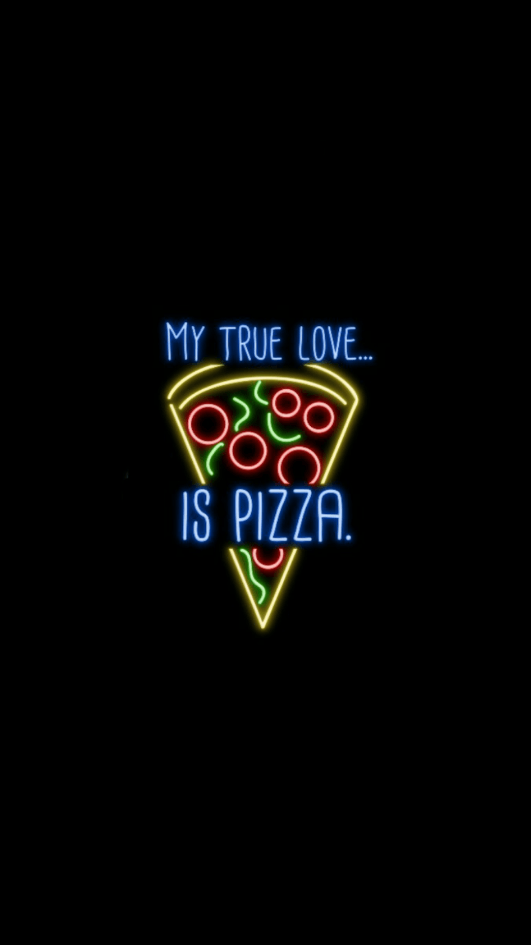 1080x1920 pizza wallpaper. wallpaper. Pizzas, Wallpaper and Neon