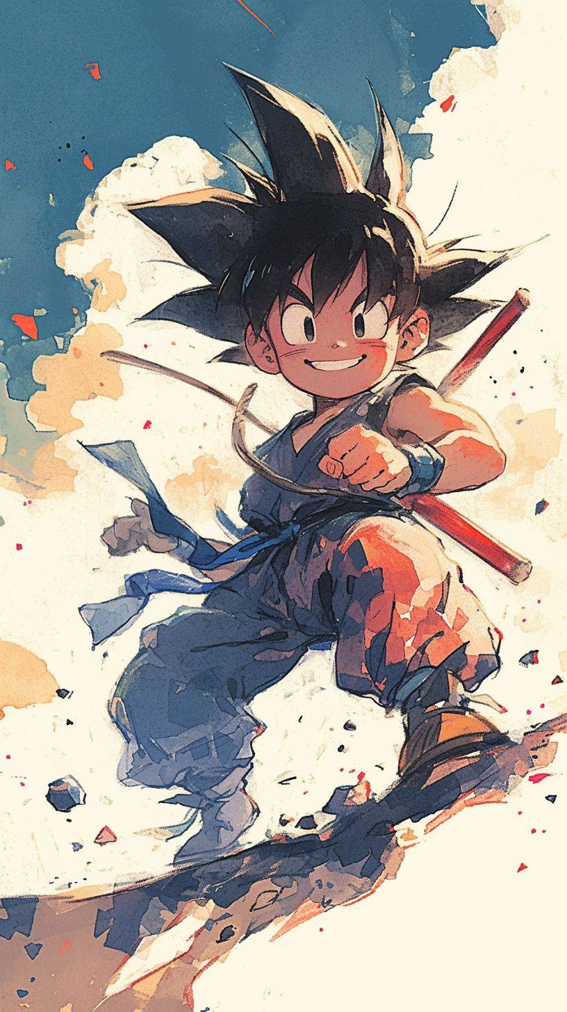 816x1456 Goku Small Wallpaper