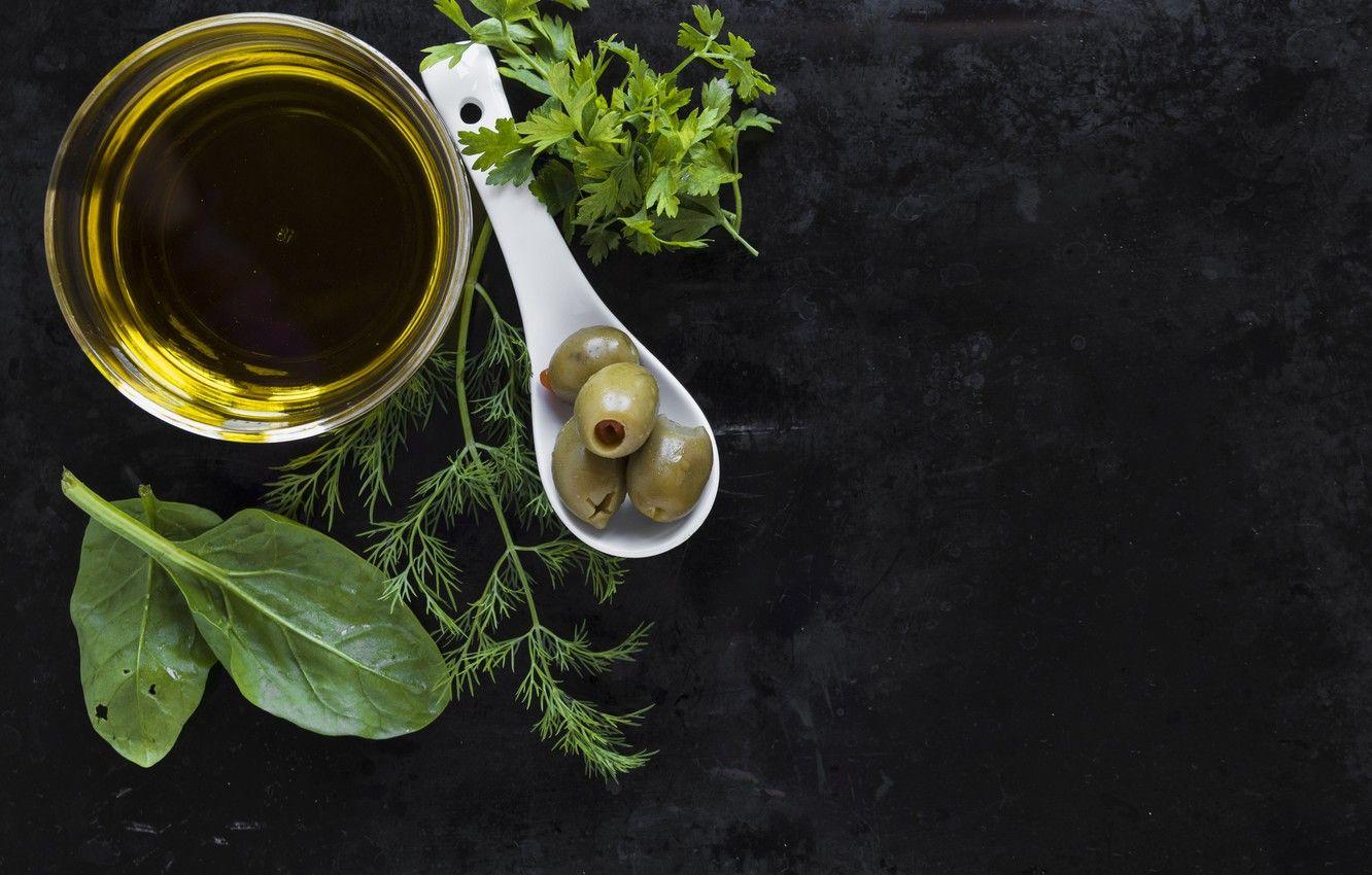 1332x850 Wallpaper Greens, Olives, Oil image for desktop, section еда