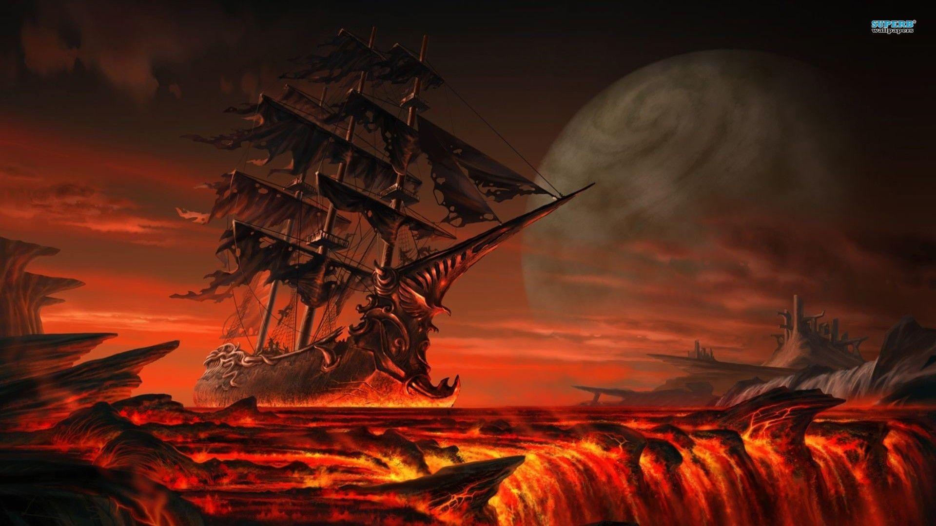 1920x1080 Fantasy Lava Wallpaper