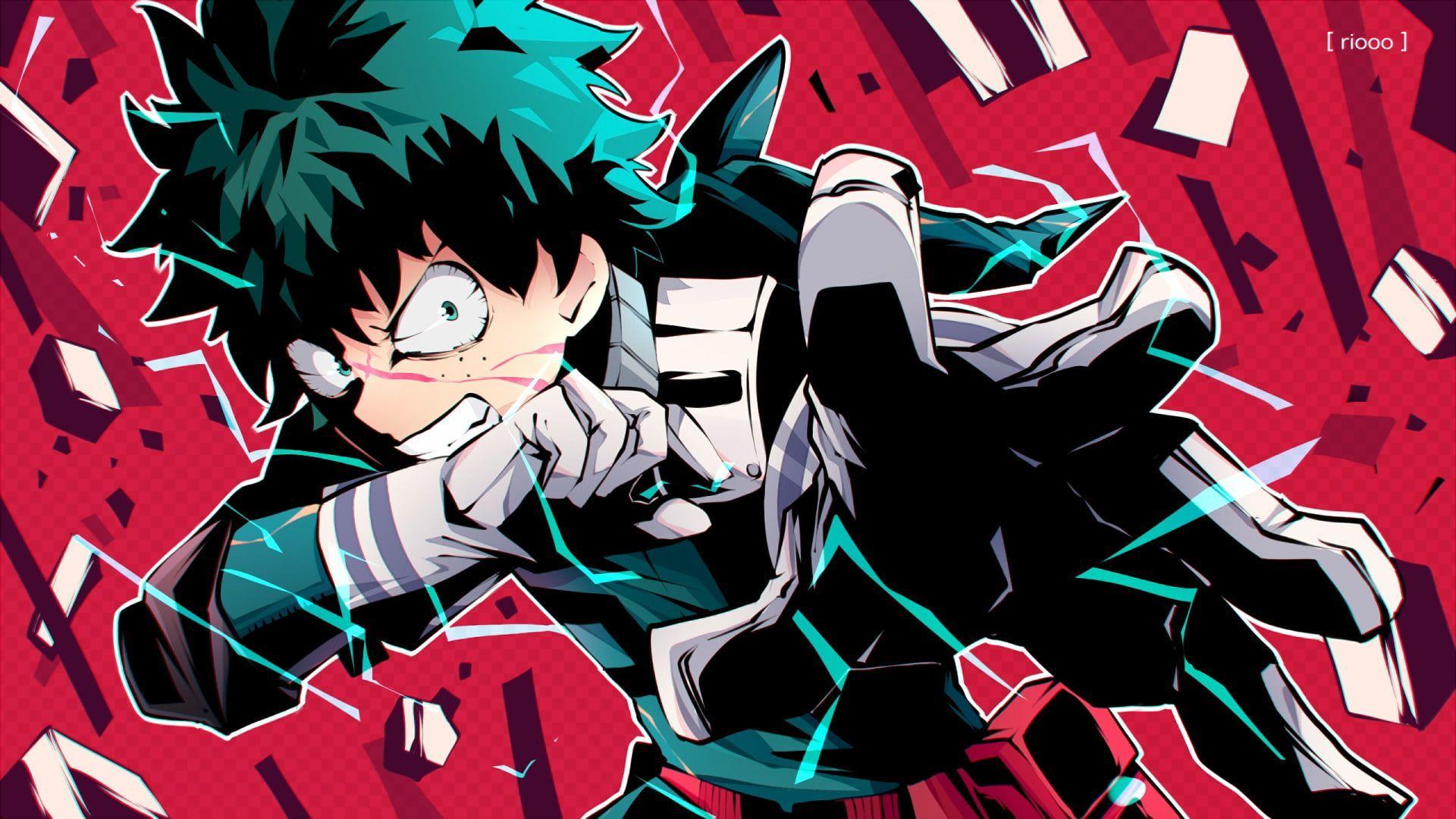 1920x1080 Anime My Hero Academia #Angry #Belt Boku no Hero Academia #Boy #Costume #Glove Green Eyes Green Hair Izuku Midoriya #Teeth. My hero, Anime, My hero academia