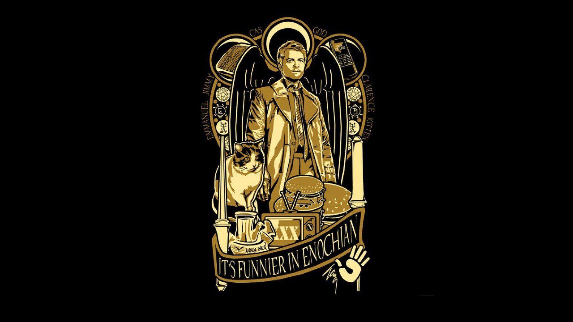 1920x1080 Castiel Supernatural iPhone HD Wallpaper