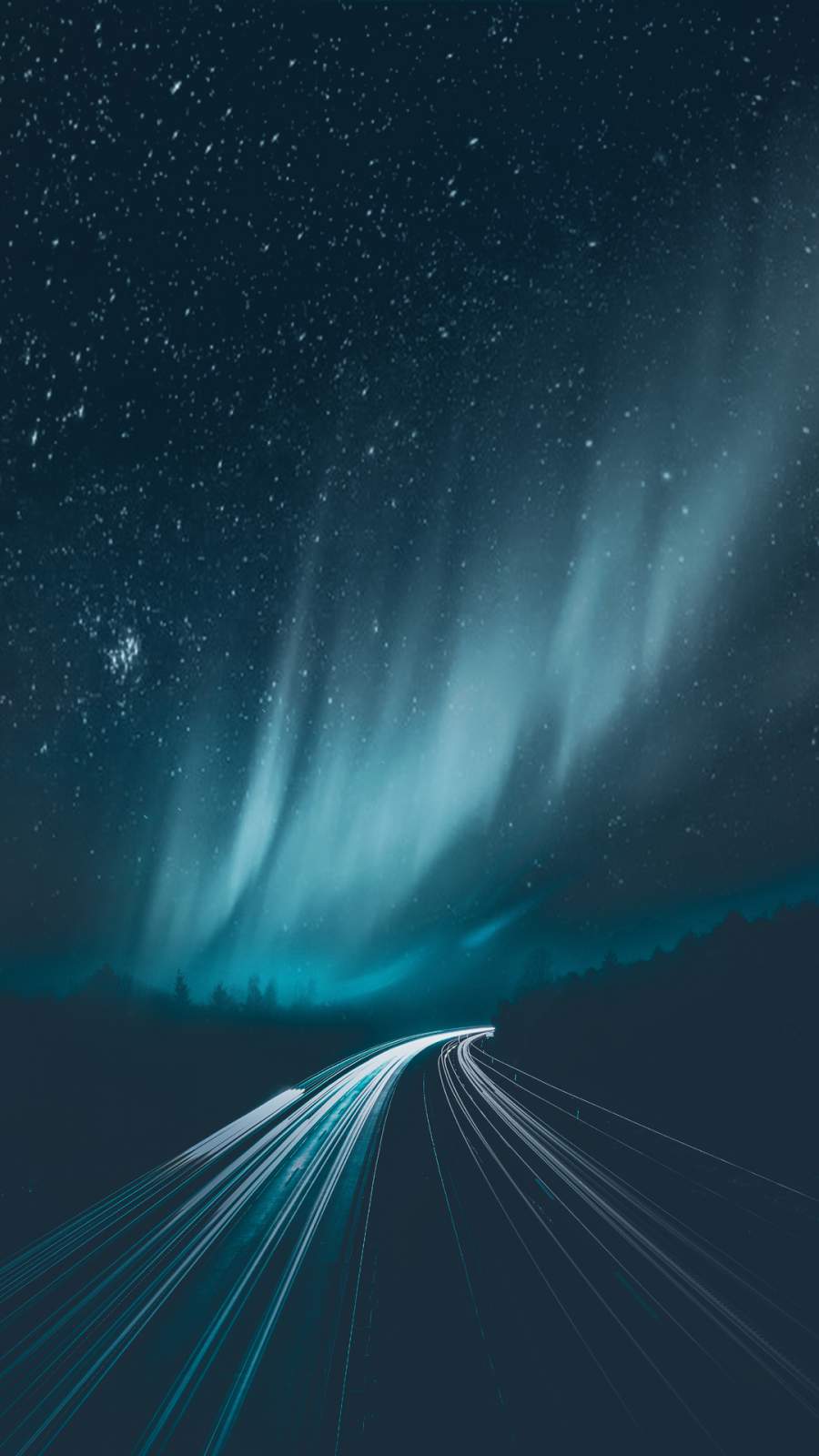 900x1600 Aurora Borealis Road iPhone Wallpaper Wallpaper : iPhone Wallpaper