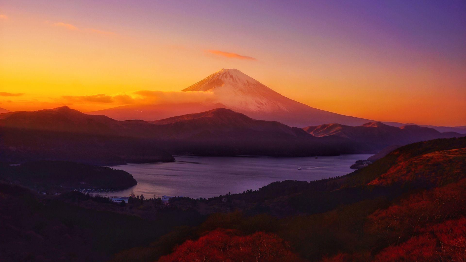 1920x1080 Download 1920x1080 HD Wallpaper mountain sunset alaska majestic, Desktop Background HD