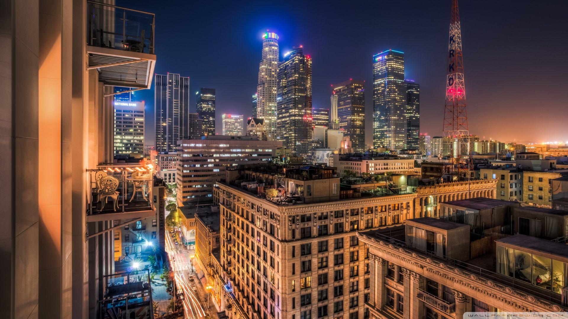 1920x1080 Los Angeles At Night Ultra HD Desktop Background Wallpaper for 4K UHD TV : Widescreen & UltraWide Desktop & Laptop : Tablet