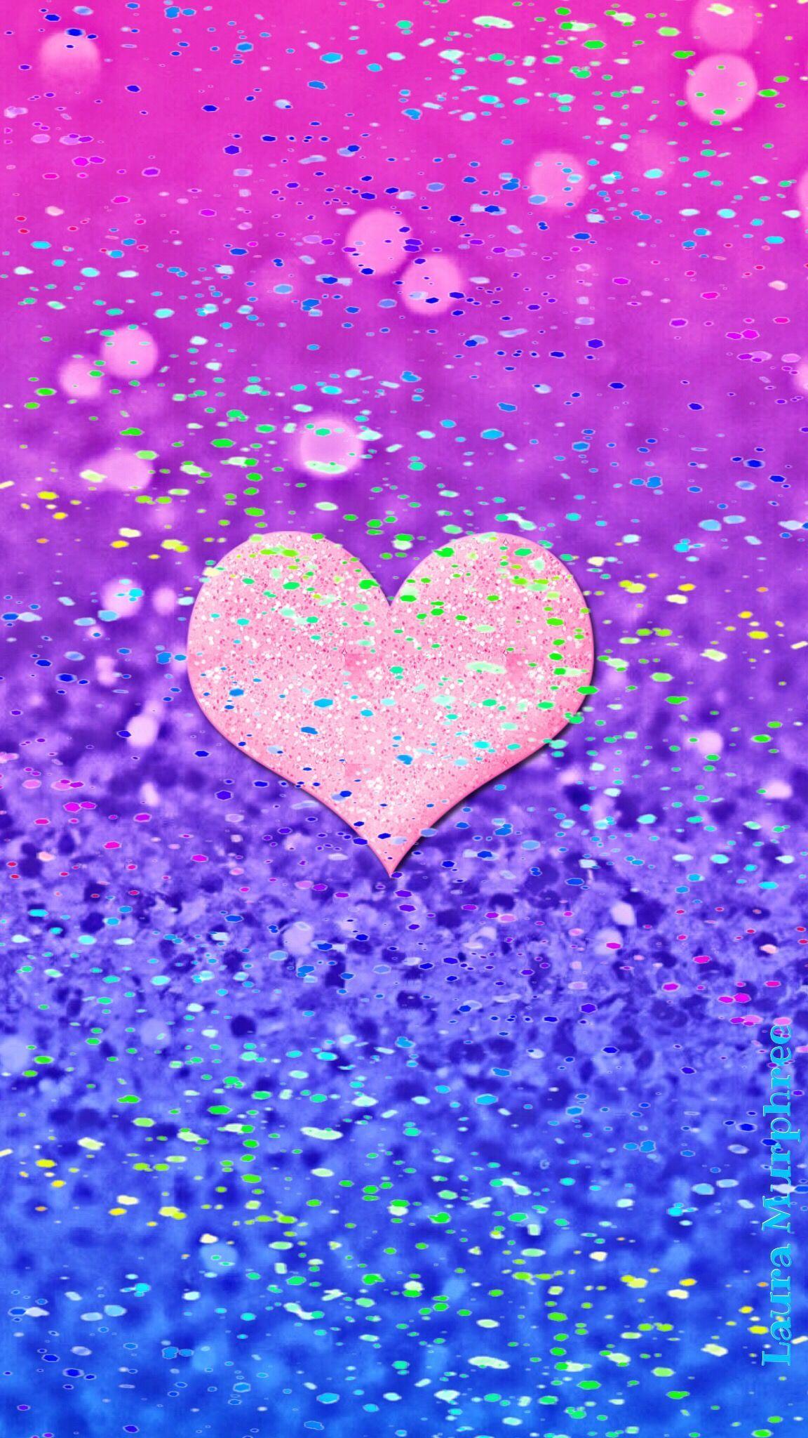 1152x2048 Glitter Phone Wallpaper Sparkle Background Bling Shimmer Purple Heart Background HD Wallpaper