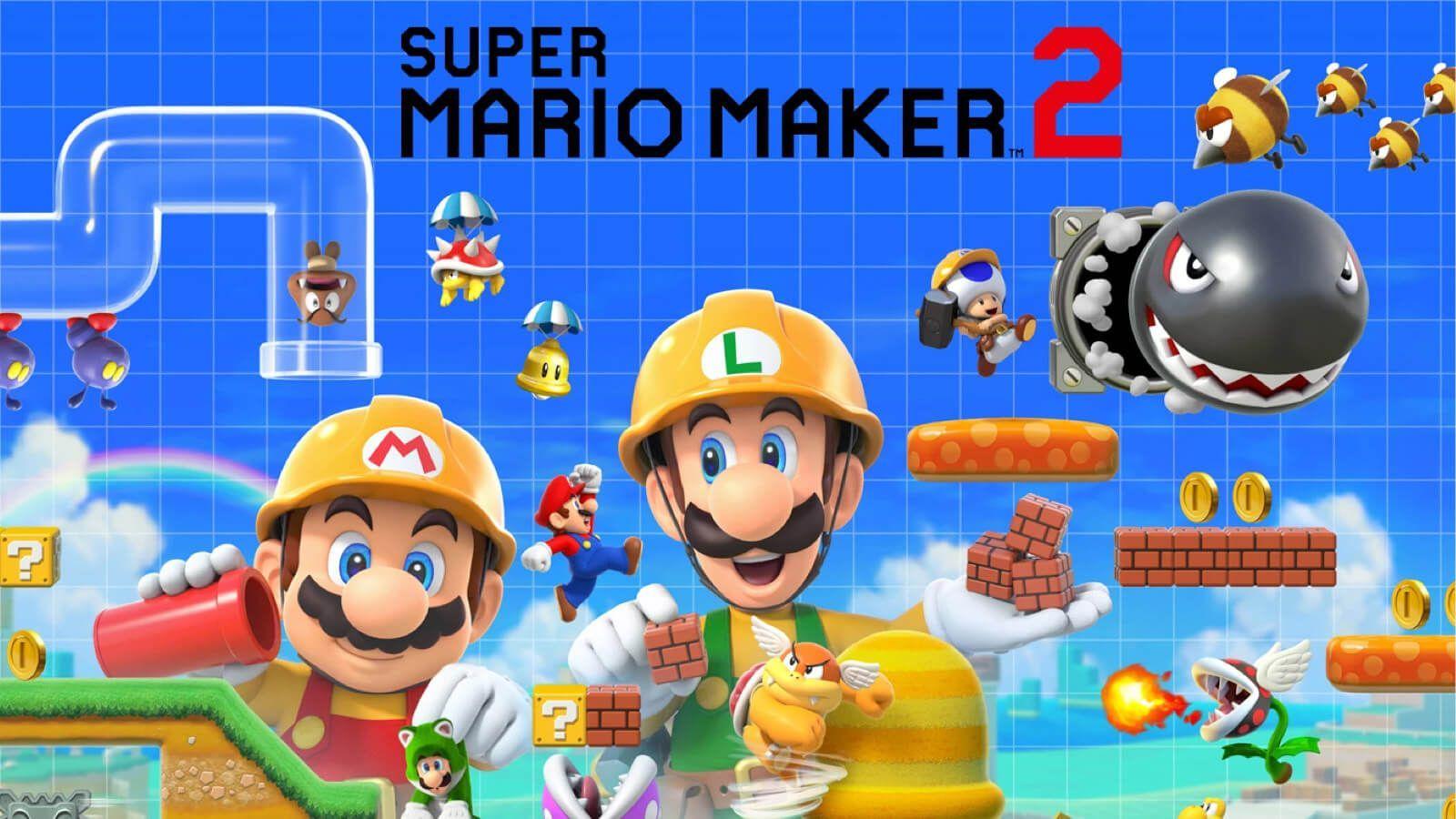 1600x900 Super Mario Maker 2 HD Wallpaper