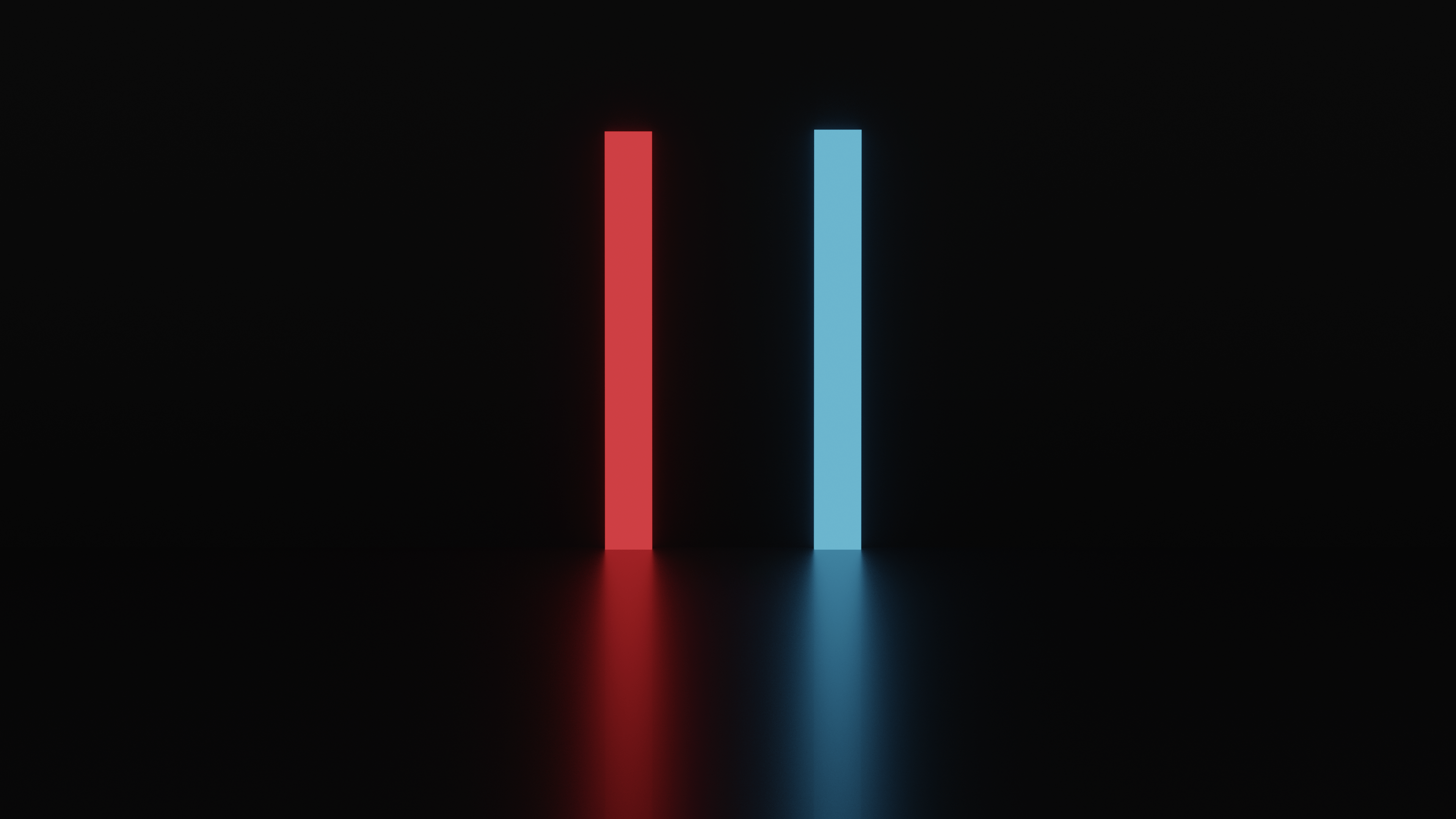 3840x2160 4k) minimalist neon beat saber wallpaper