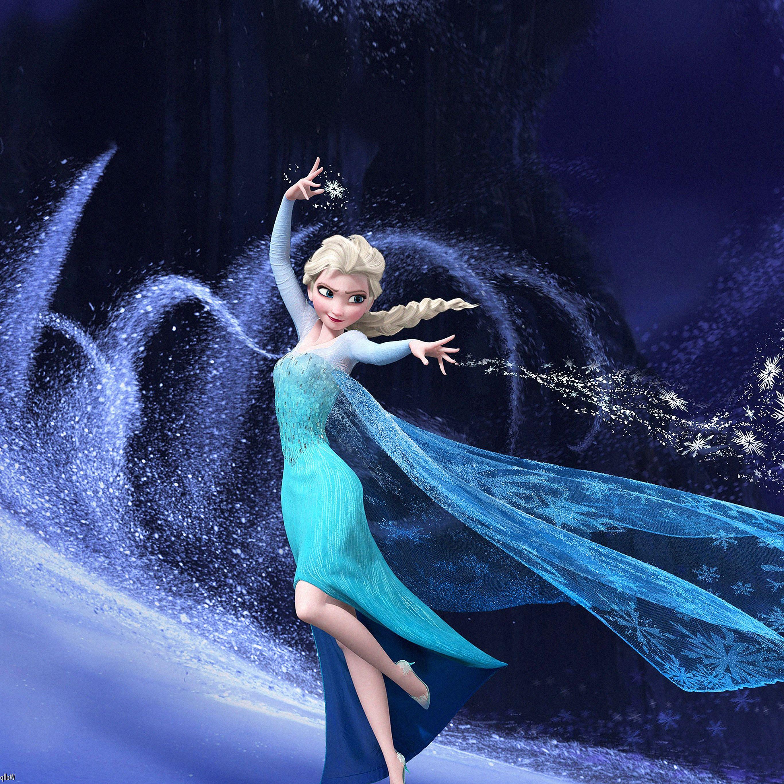 2732x2732 Wallpaper Frozen Elsa Disney