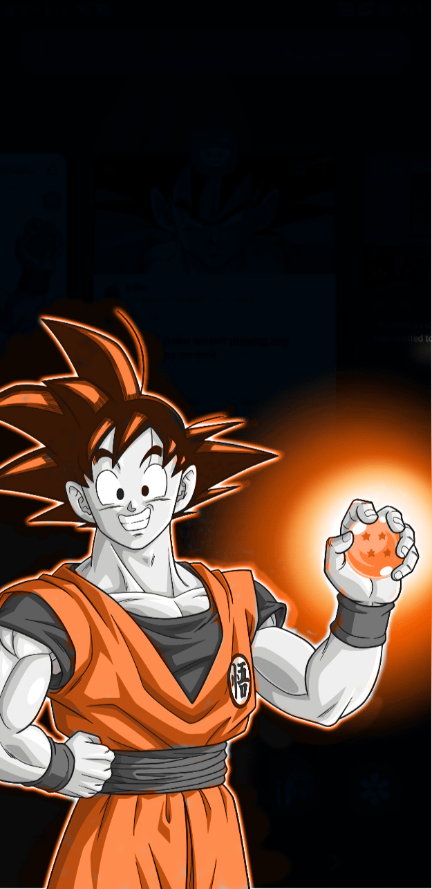 625x1285 Was bored so I made this Goku phone wallpaper, feel free to use it!