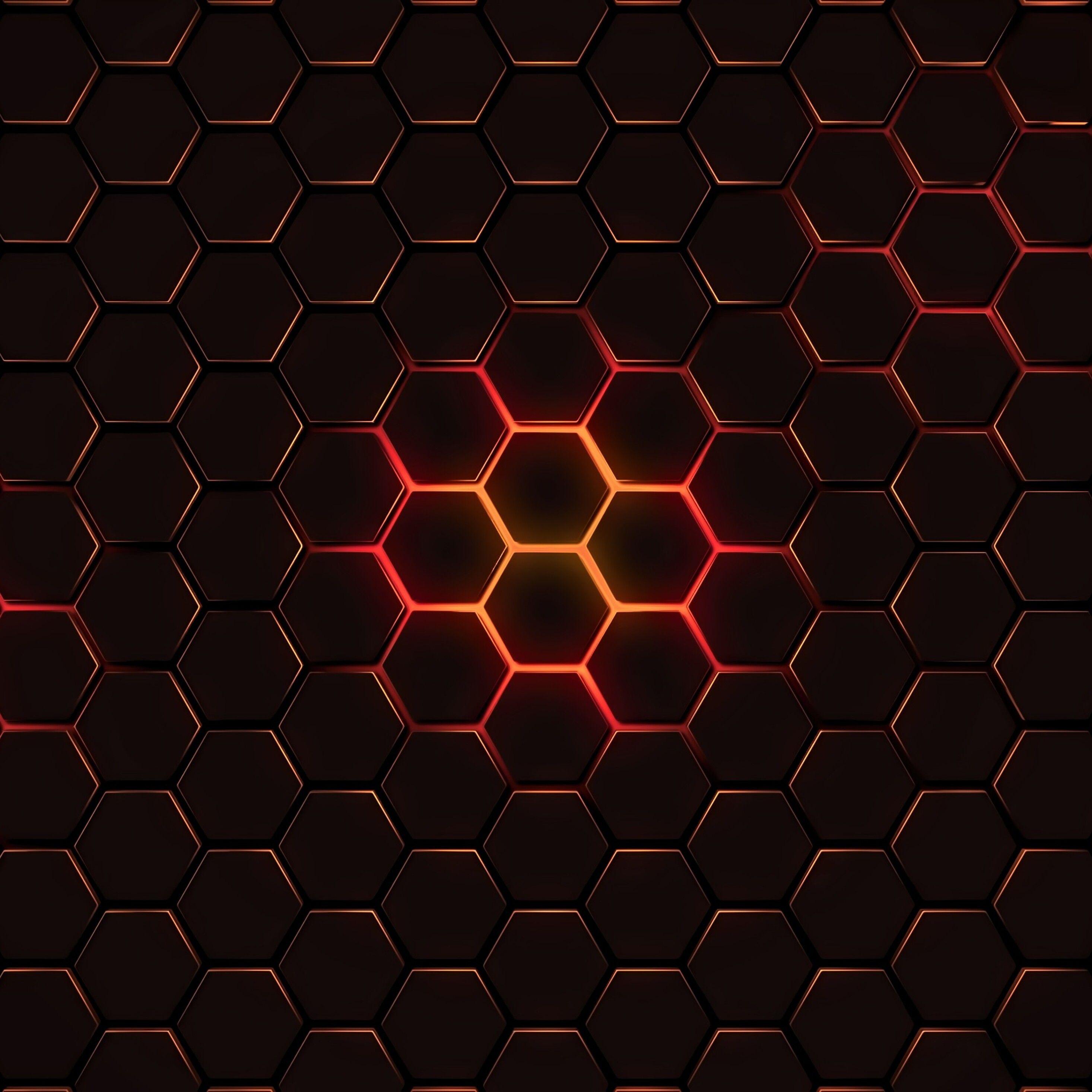 2932x2932 Hexagon Geometry 4k iPad Pro Retina Display HD 4k Wallpaper, Image, Background, Photo and Picture