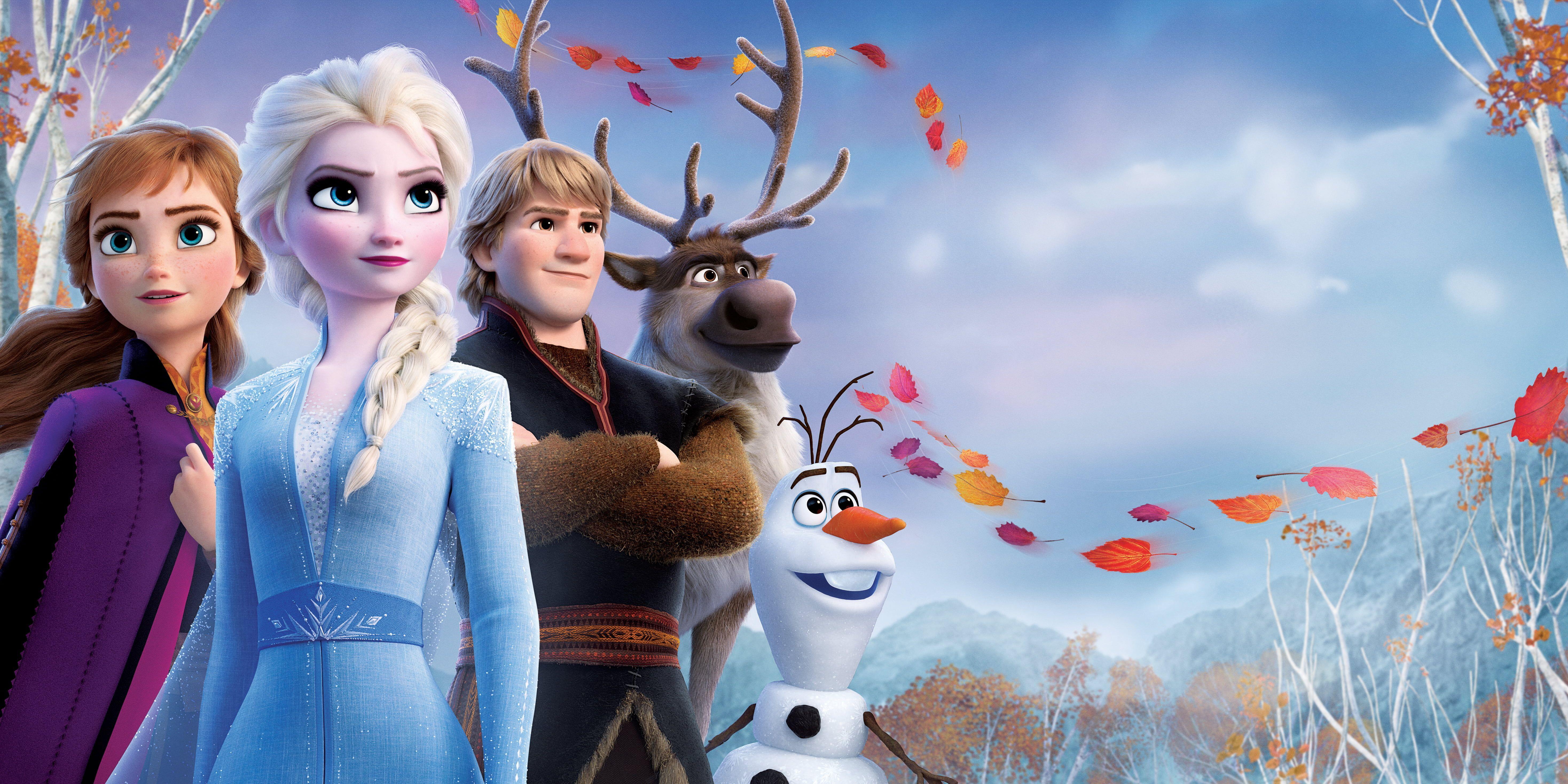 5872x2936 Movie Frozen 2 Anna (Frozen) Elsa (Frozen) Kristoff (Frozen) Olaf (Frozen) Sven (Frozen) K #wallpaper #hdwallpaper #. Pet logo design, Frozen wallpaper, Frozen