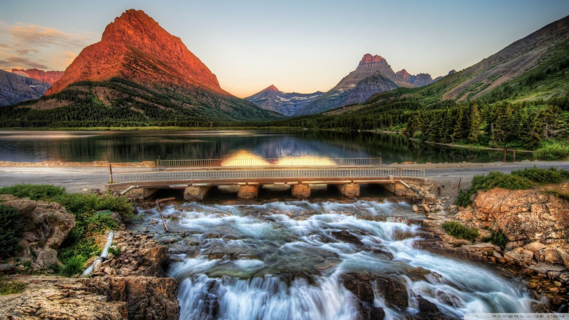 1920x1080 Download The Glacier National Park At Sunrise Wallpaper 1920x1080