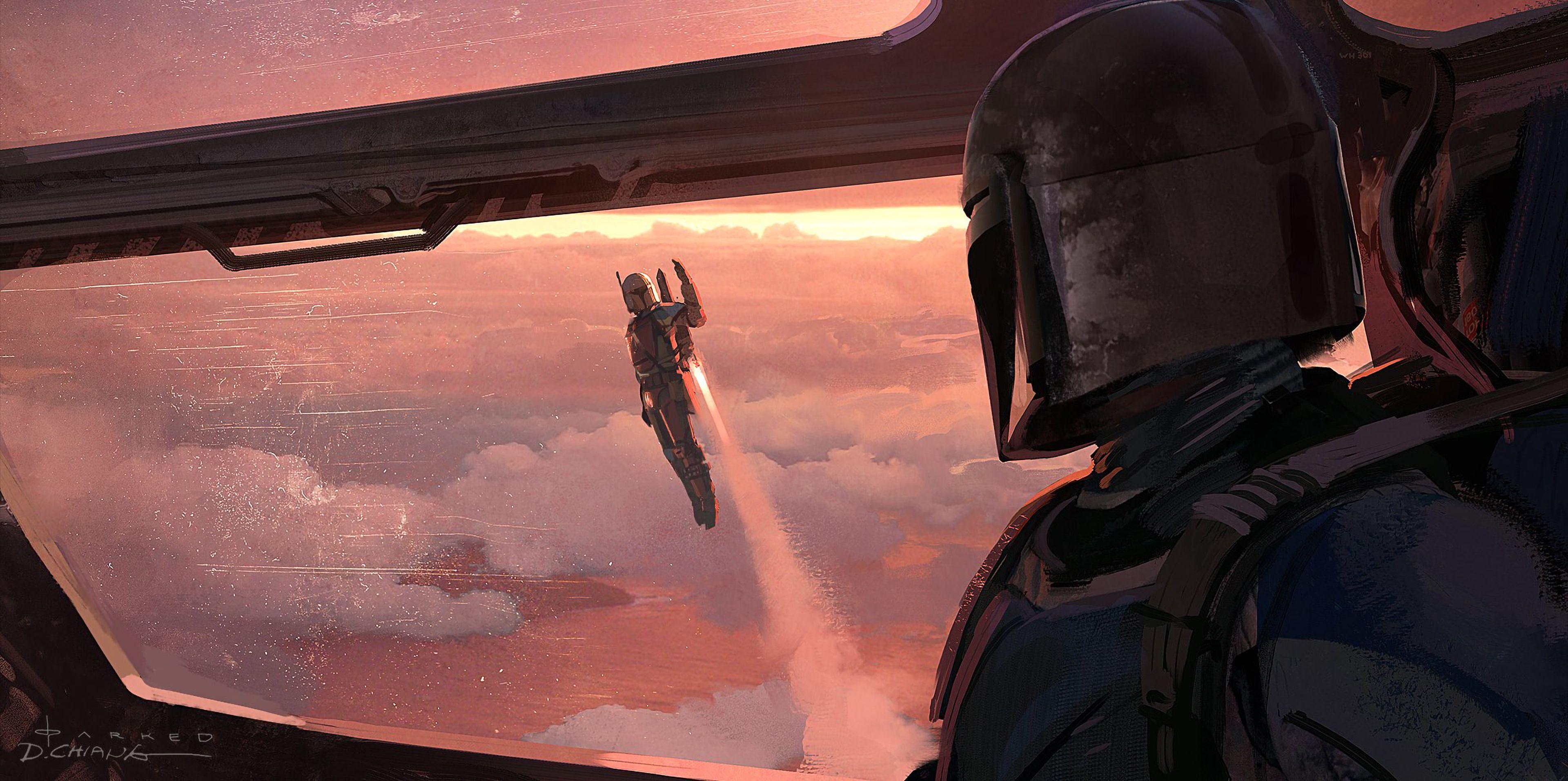 The Mandalorian Art Wallpapers Top Free The Mandalorian Art