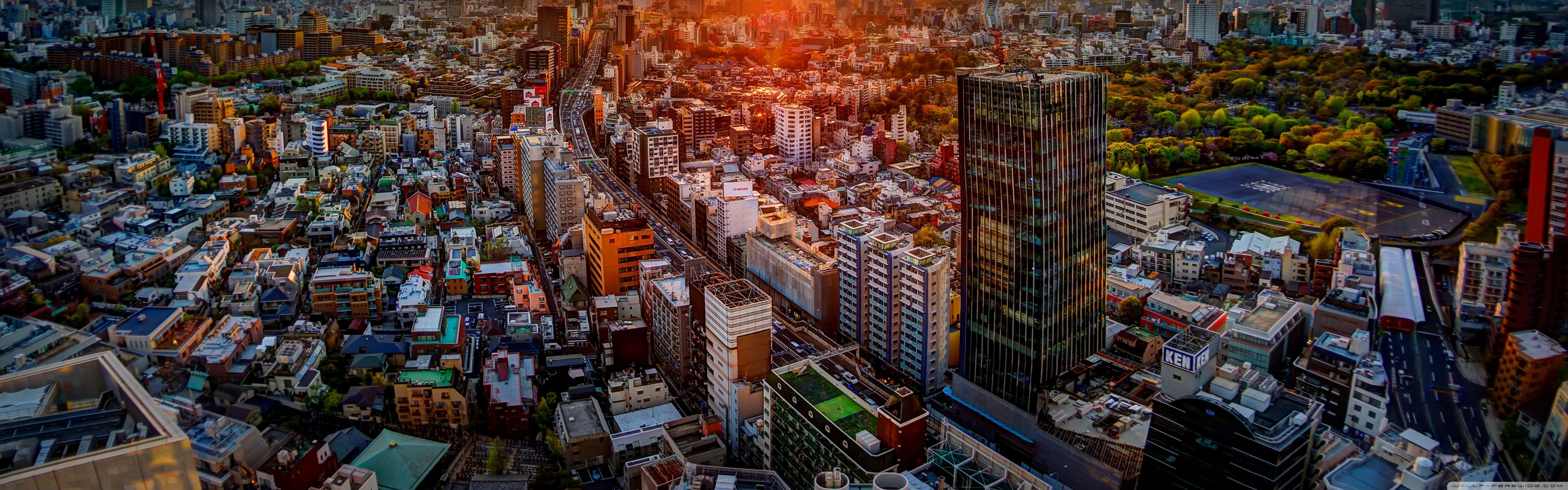5120x1600 View from the Google Offices in Downtown Tokyo Ultra HD Desktop Background Wallpaper for : Multi Display, Dual Monitor