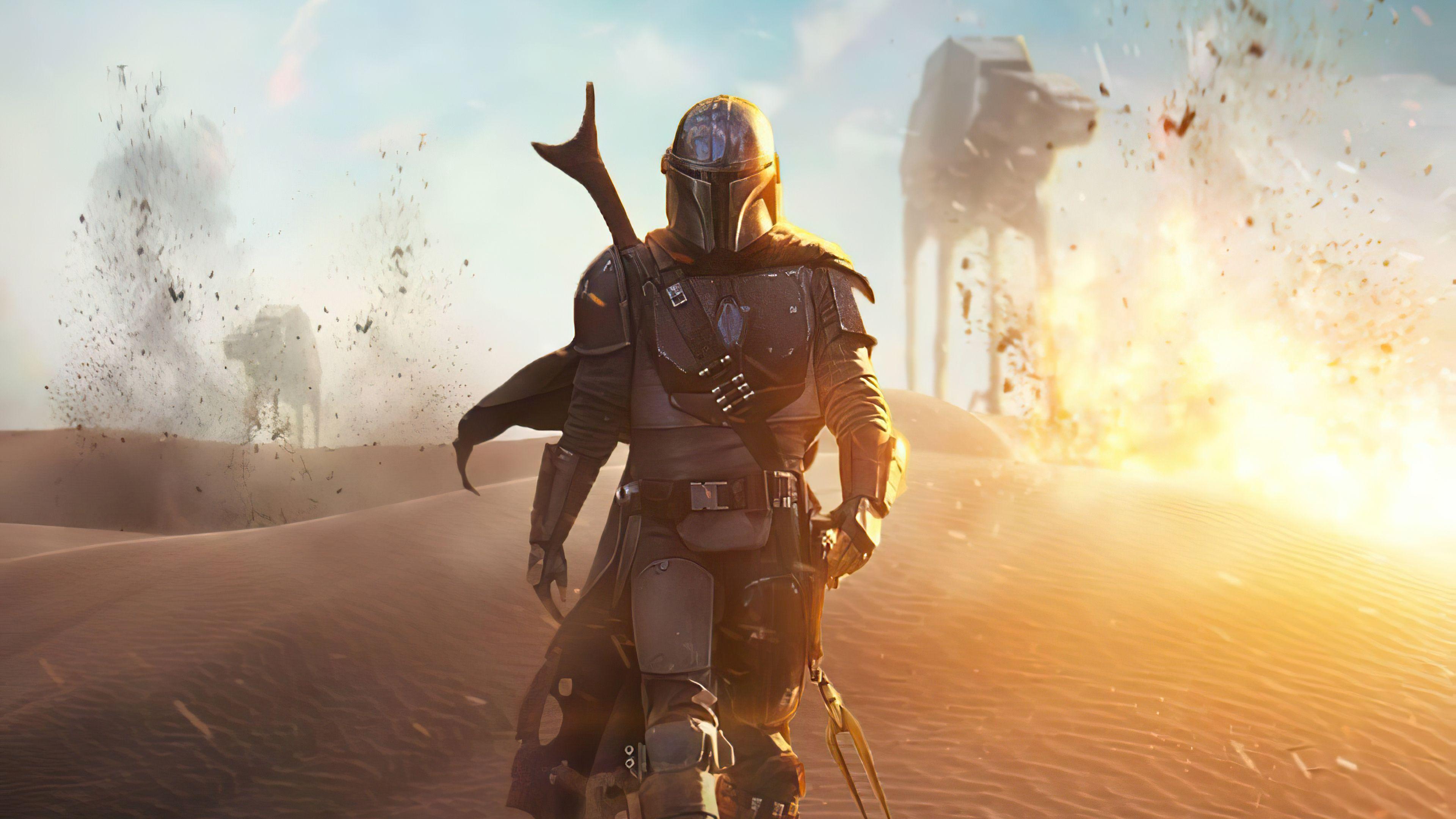 3840x2160 Wallpaper 4k The Mandalorian Art 2020