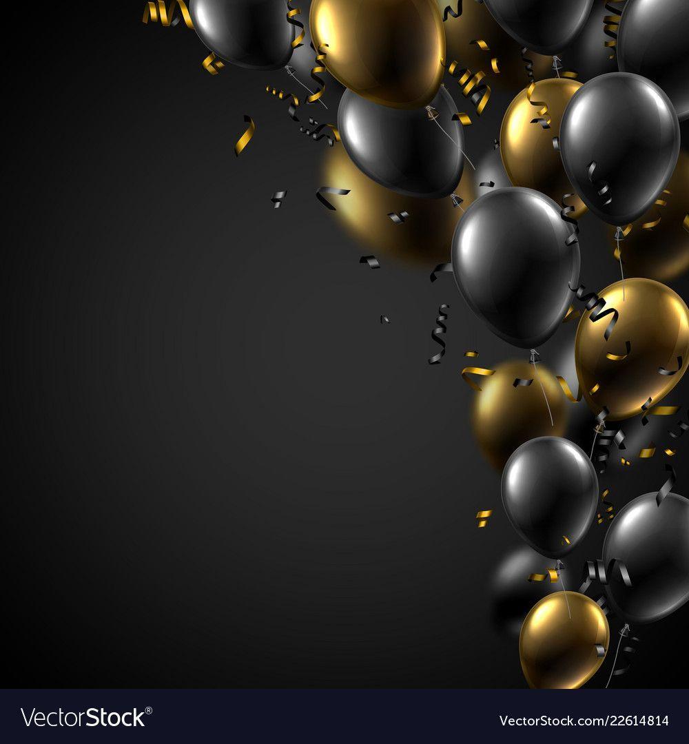 Black and Gold Balloons Wallpapers - Top Free Black and Gold Balloons  Backgrounds - WallpaperAccess