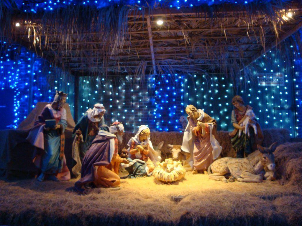 1024x768 Christmas Nativity Scene Wallpaper