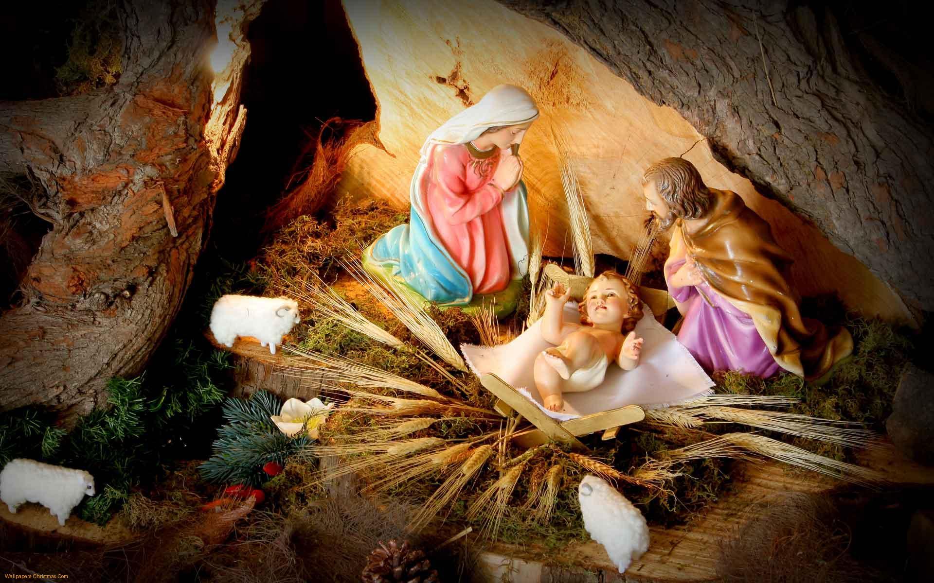 1920x1200 Free Nativity Scene Wallpaper