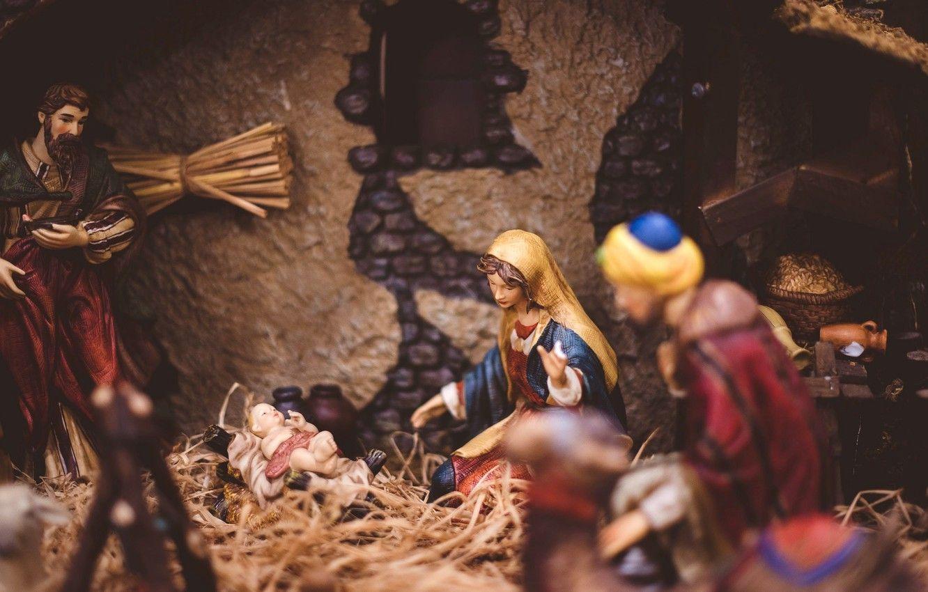 1332x850 Wallpaper Christmas, The Virgin Mary, The adoration of the Magi, The Baby Jesus, Christmas Nativity scene image for desktop, section праздники