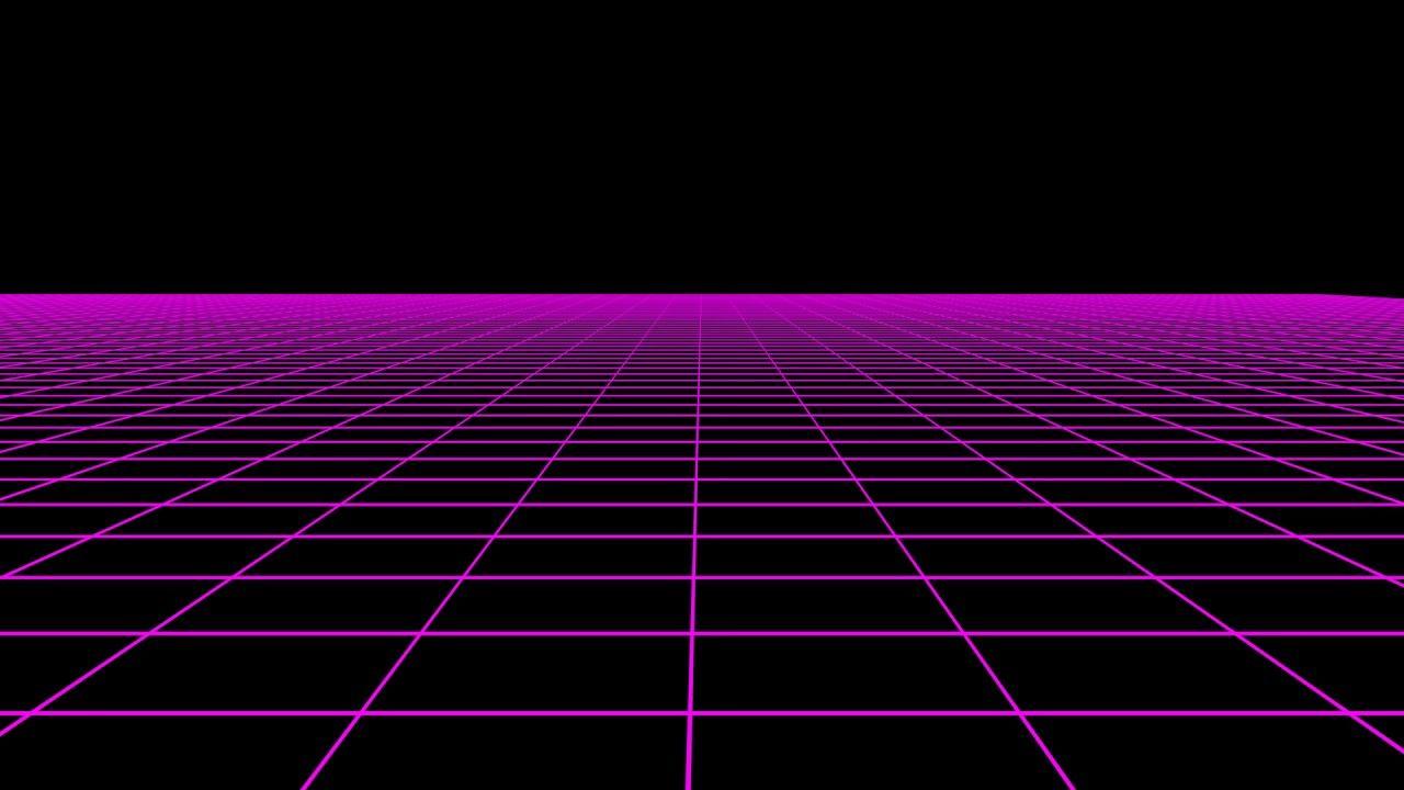 Tài nguyên 1280x720: Cuộn ngang Lưới Neon của thập niên 80 (1080p)