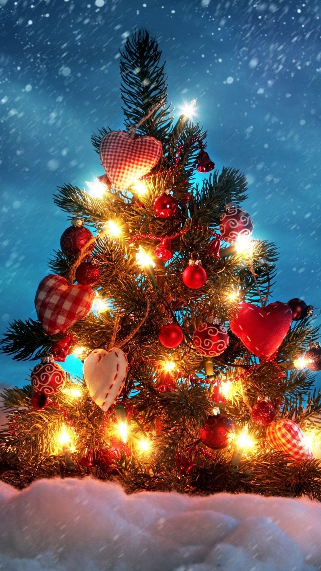 1080x1920 Wallpaper for Galaxy Christmas Tree