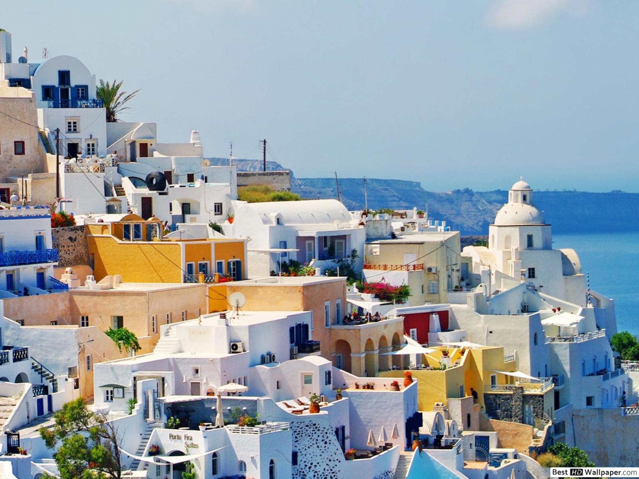 2048x1536 Greece, Santorini Island HD wallpaper download