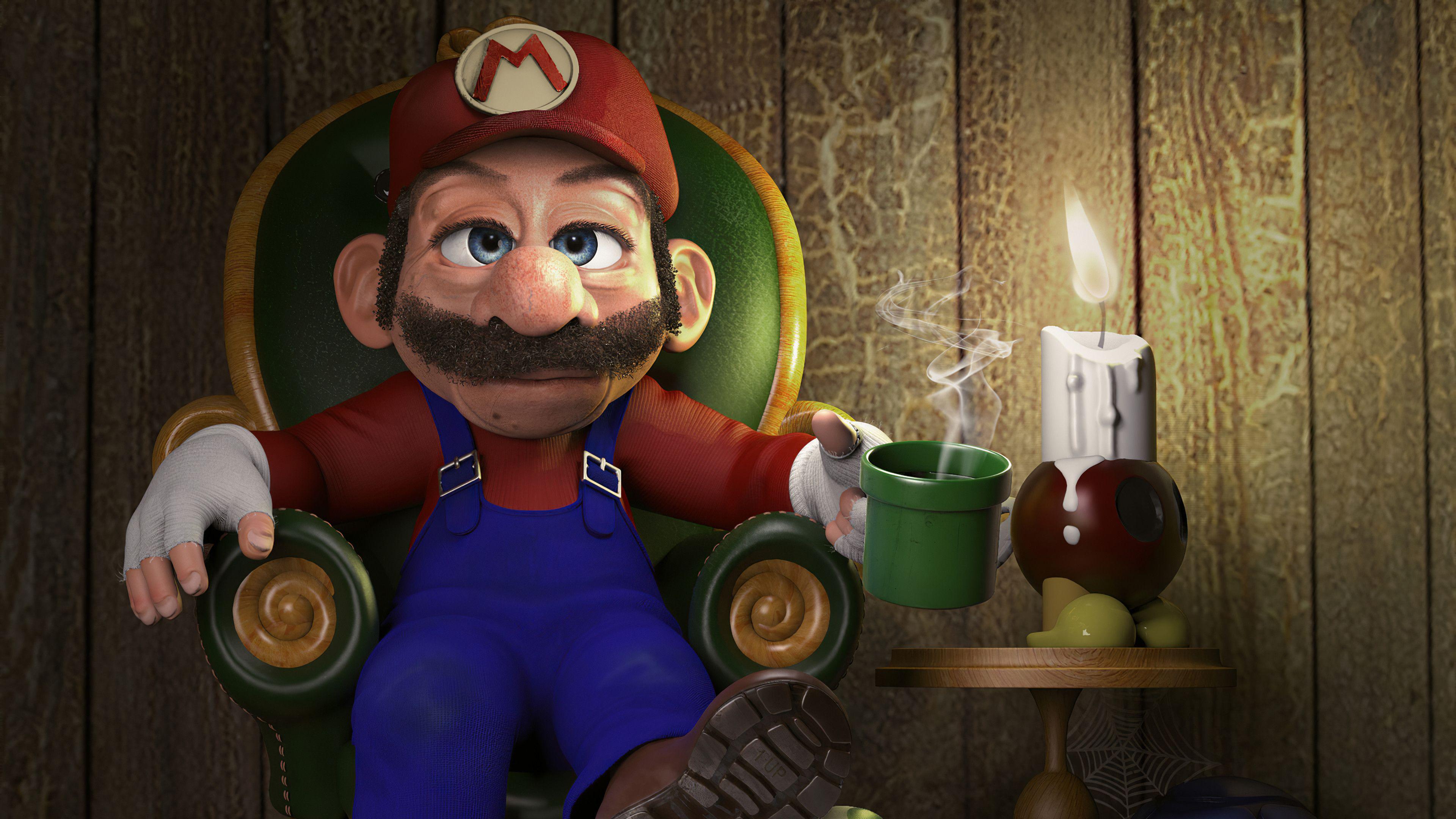 3840x2160 Wallpaper 4k Retired Super Mario Retired Super Mario 4k wallpaper, Retired Super Mario wallpaper, super mario wallpaper