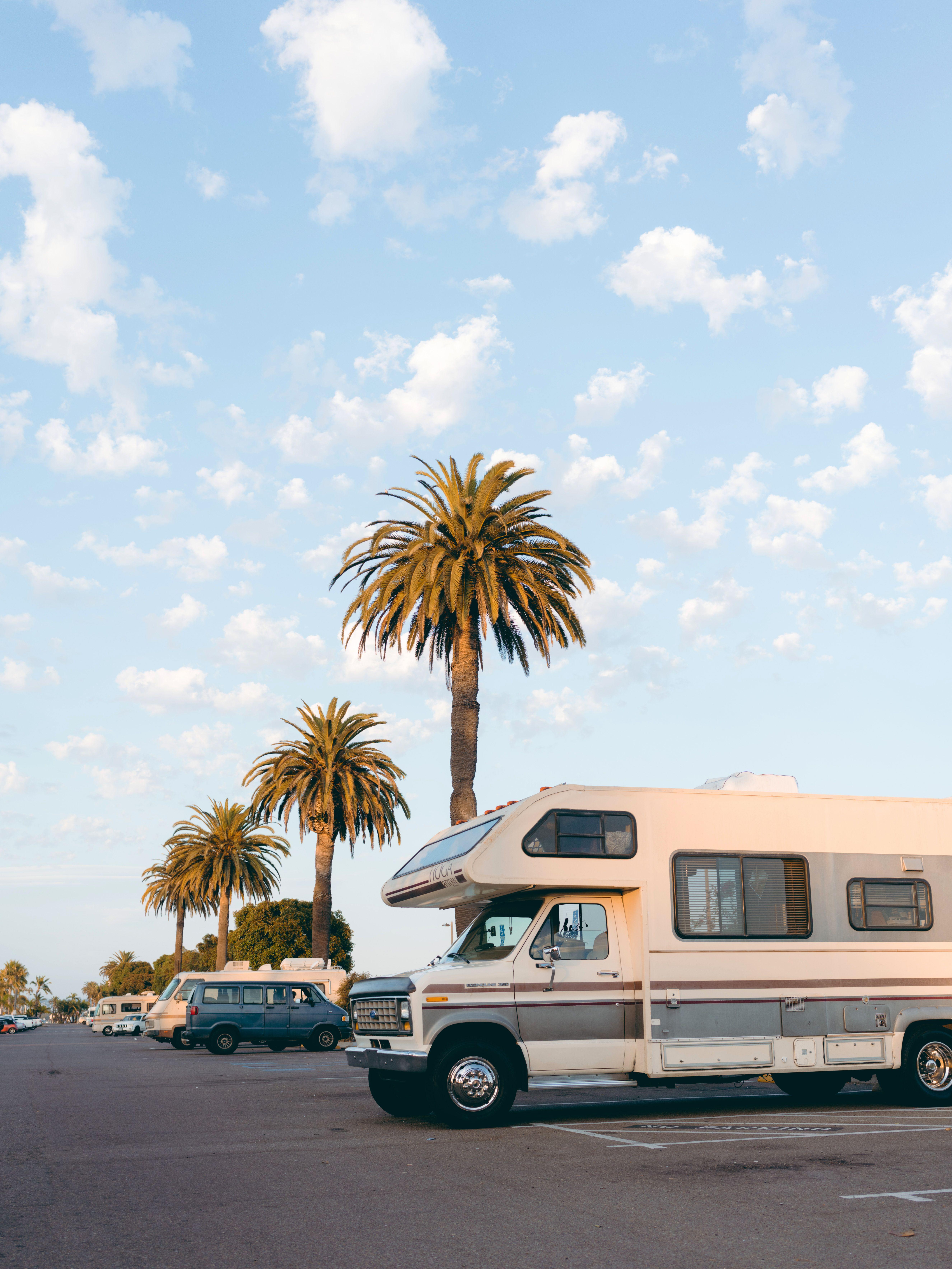 5304x7072 Parked White Motorhome · Free