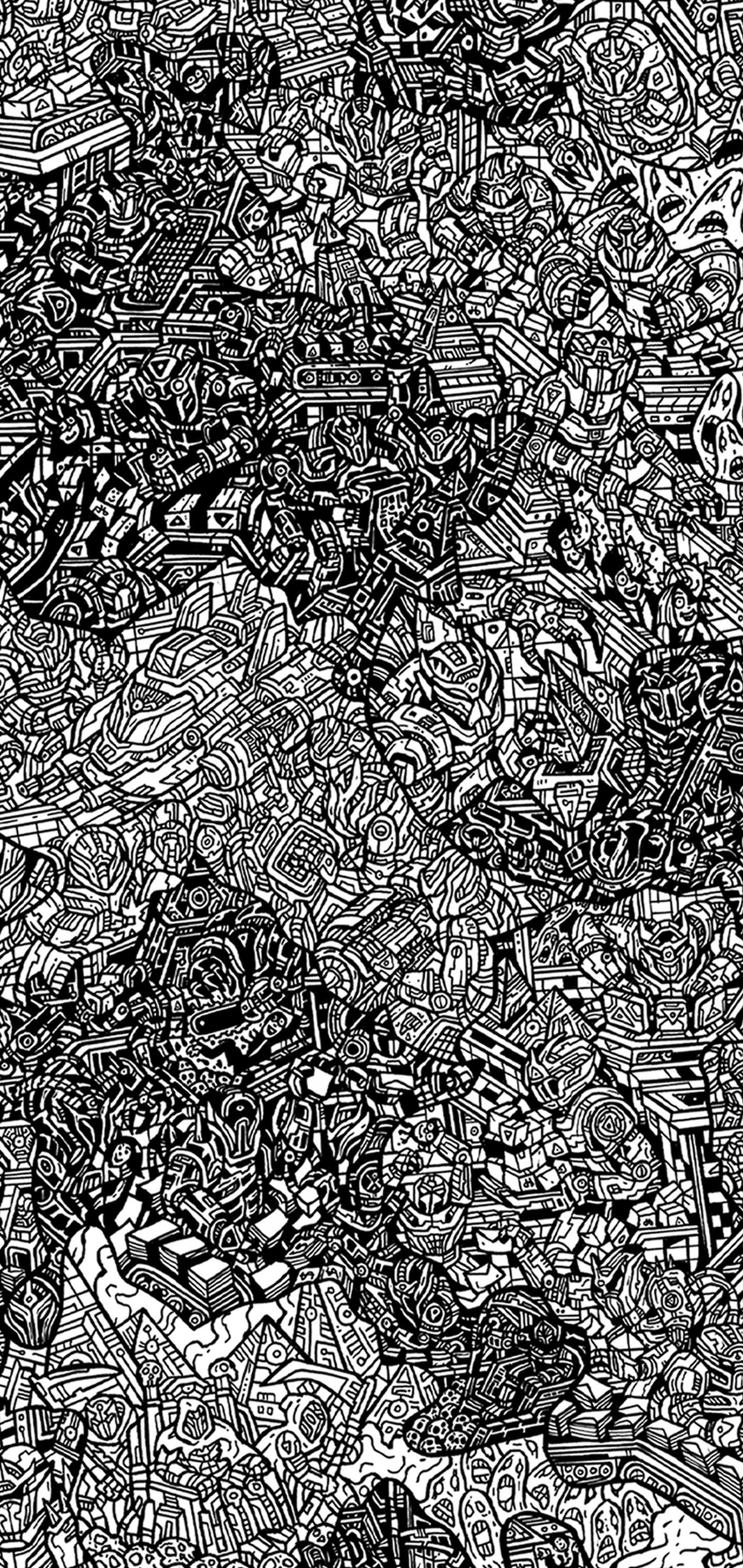 1440x3040 dbrand Robot Wallpaper (S10)