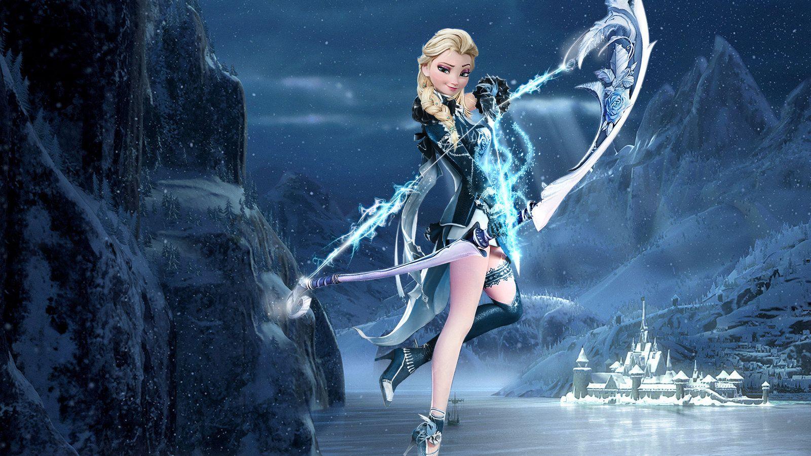 1600x900 HD Elsa Wallpaper 1080p