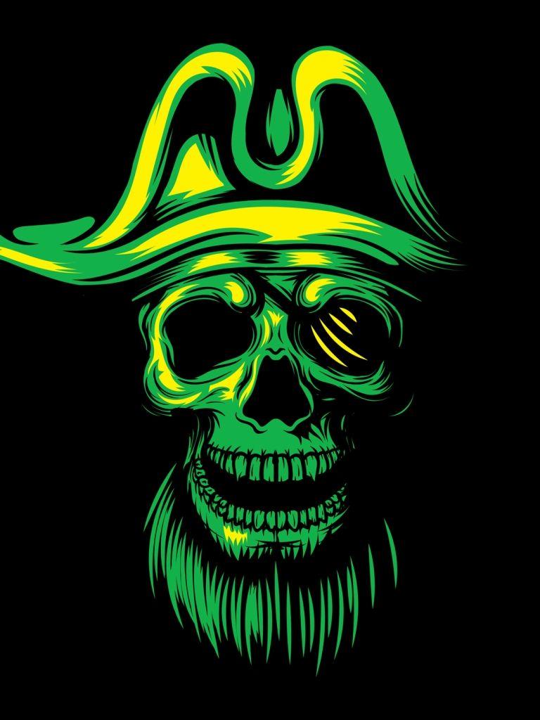 768x1024 Pirate Skull HD Wallpaper For Your Mobile Phone HD Wallpaper Mobile HD Wallpaper