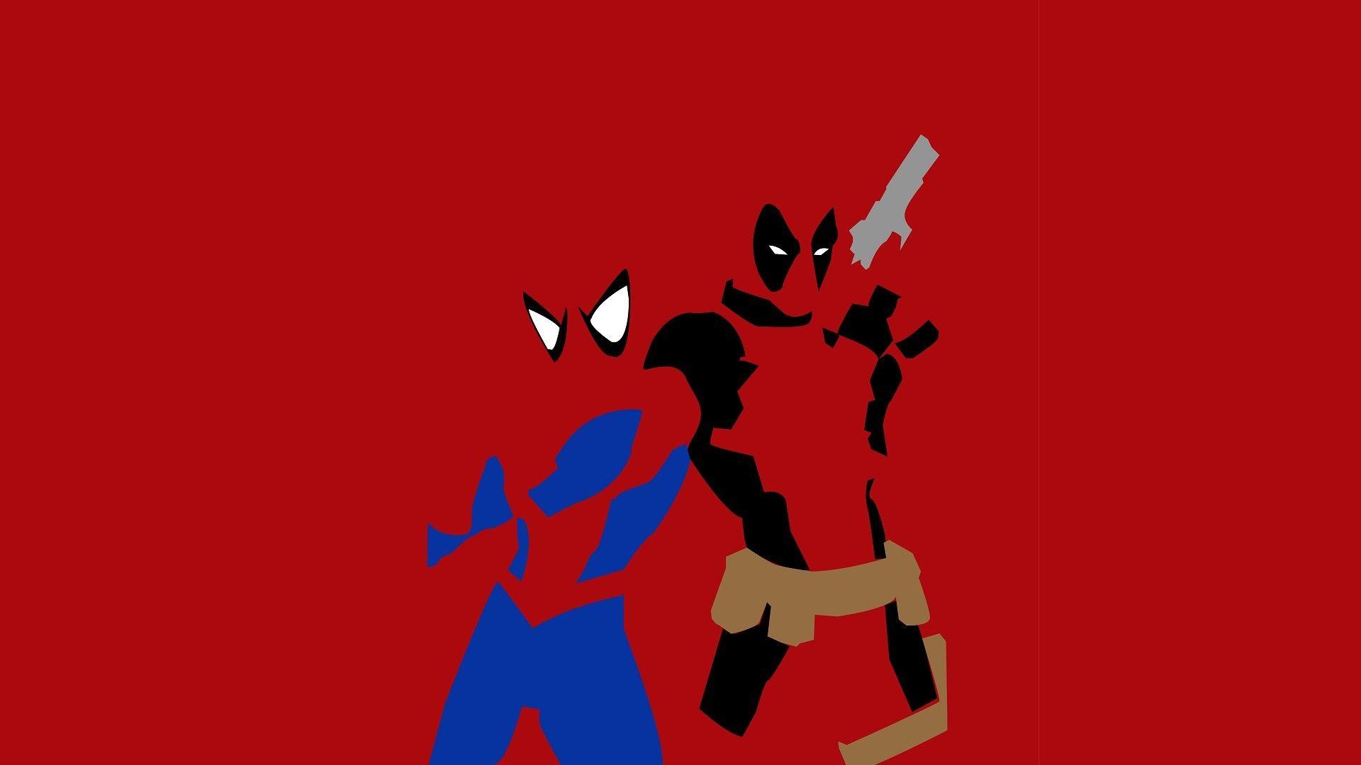 1920x1080 Deadpool and Spider Man Wallpaper
