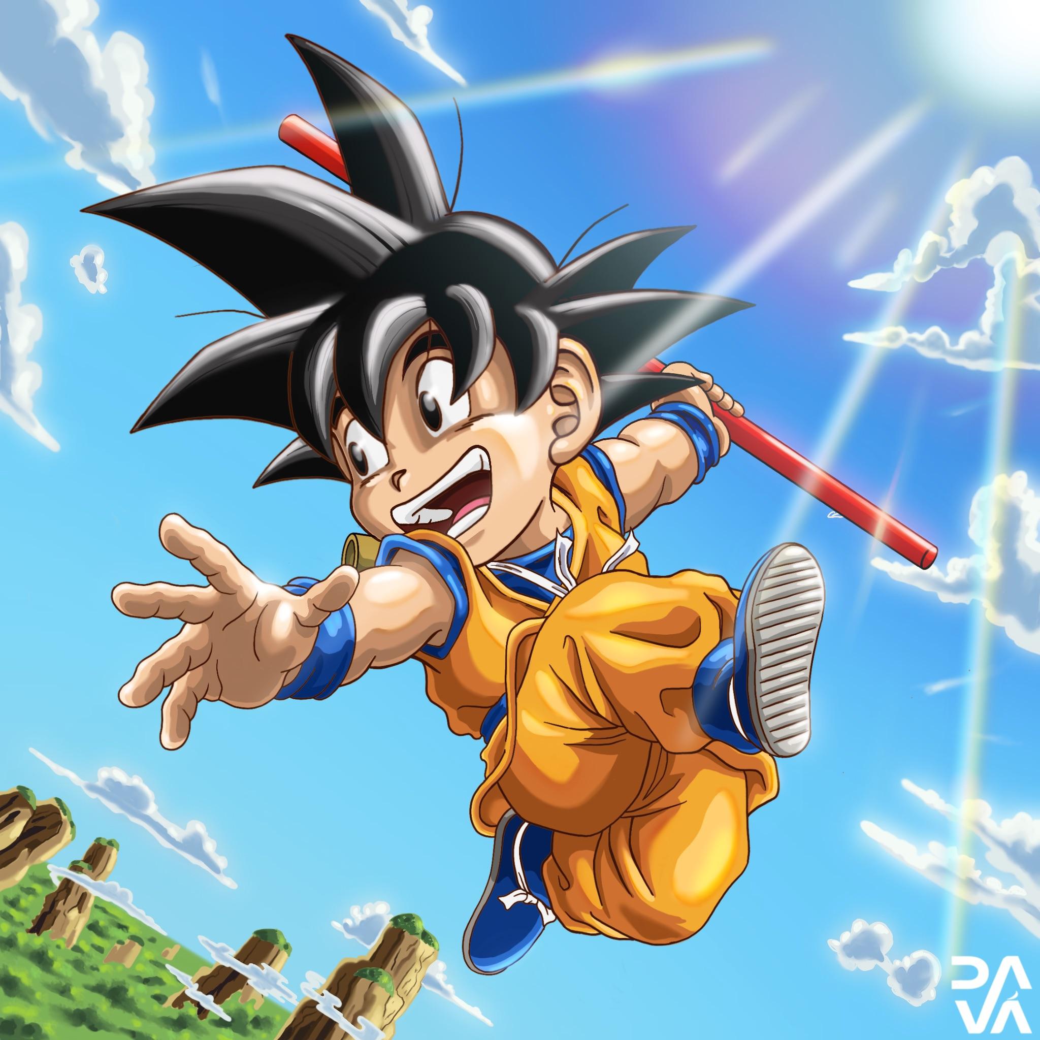 2048x2048 Kid Goku Study