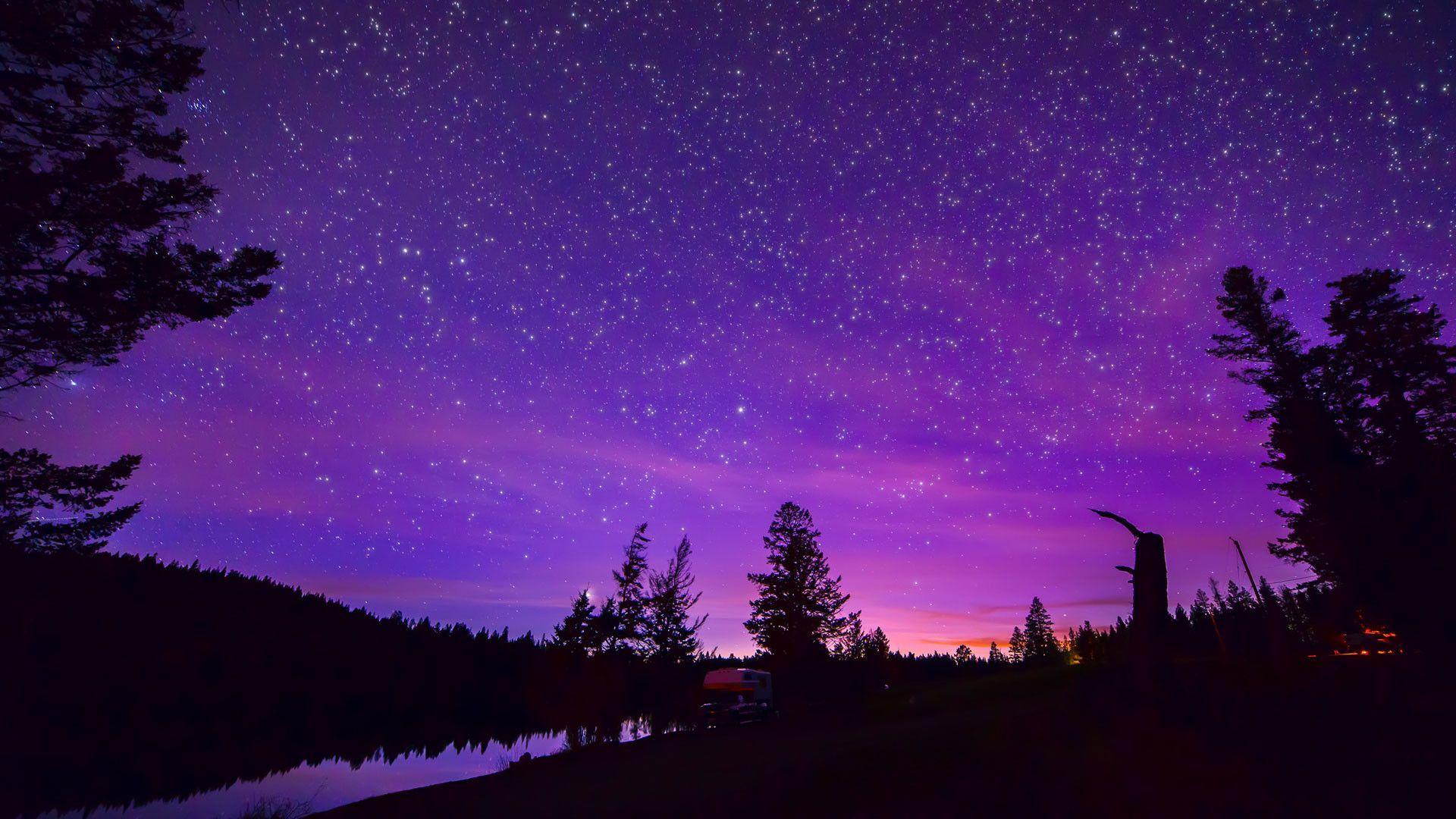 1920x1080 Aesthetic Purple Laptop Wallpaper