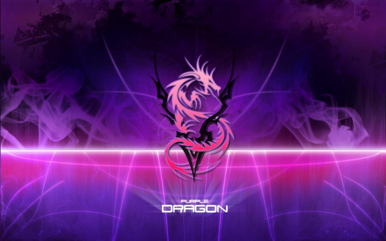 1280x800 Purple Dragon Wallpaper