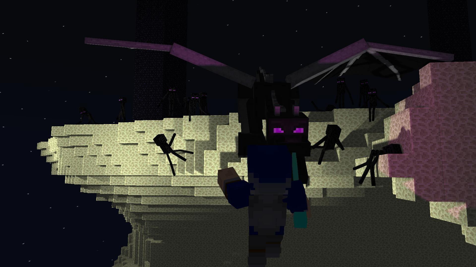 1920x1080 Ender Dragon Wallpaper