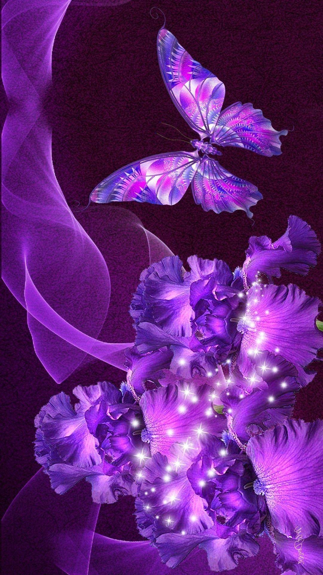 Dark Purple Butterfly Wallpapers - Top Free Dark Purple Butterfly ...