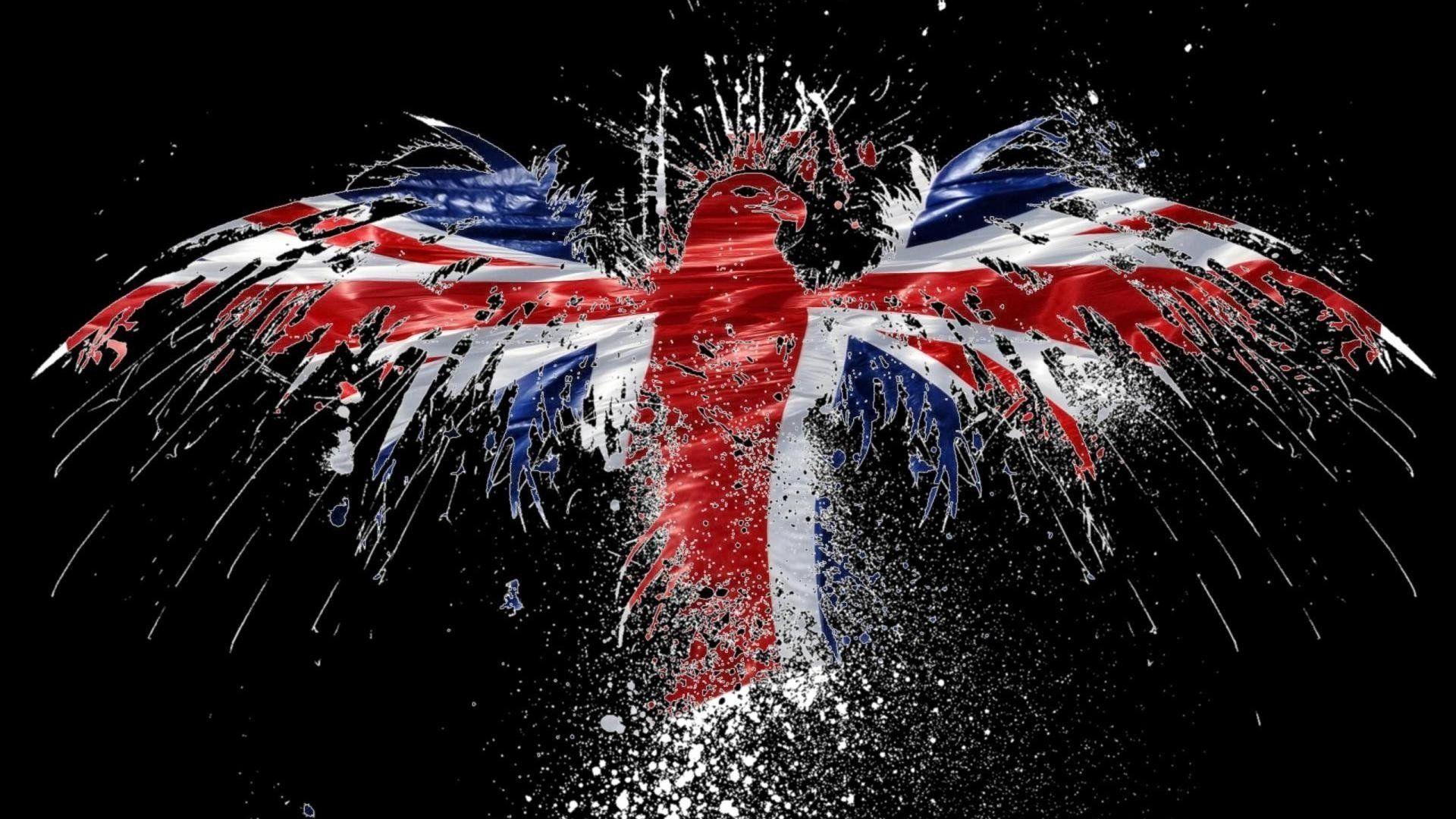 1920x1080 UK Flag Bird HD wallpaper